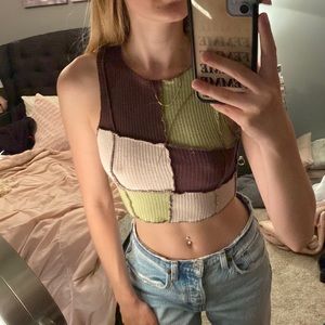 GARAGE patchwork top